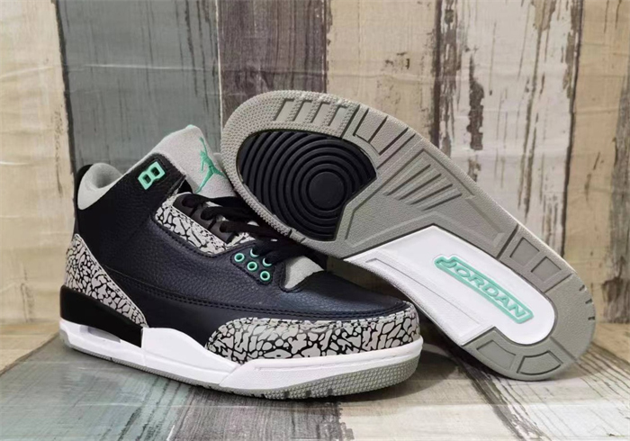Men's Running weapon Air Jordan 3 Black/White Shoes 0109 Men's Running weapon Air Jordan 3 Black/White Shoes 0109